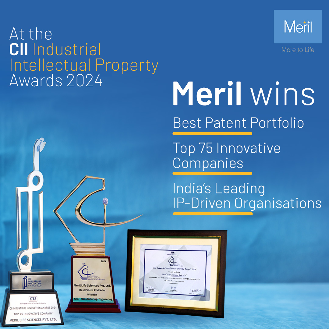 Meril is proud to receive prestigious recognitions at the CII Industrial Intellectual Property Awards 2024: Best Patent Portfolio, a spot among the Top 75 Innovative Companies, and a place among India’s Leading IP-Driven Organisations.