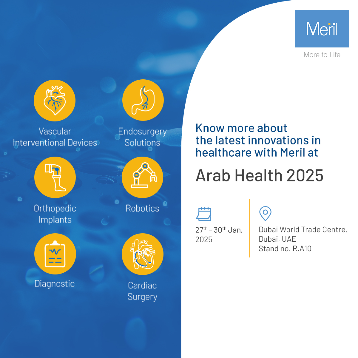 Join Meril at Arab health 2025! Save the dates!