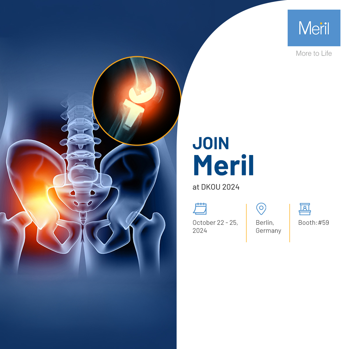 Join Meril at DKOU 2024 - Berlin | Orthopedic Innovations & Solutions