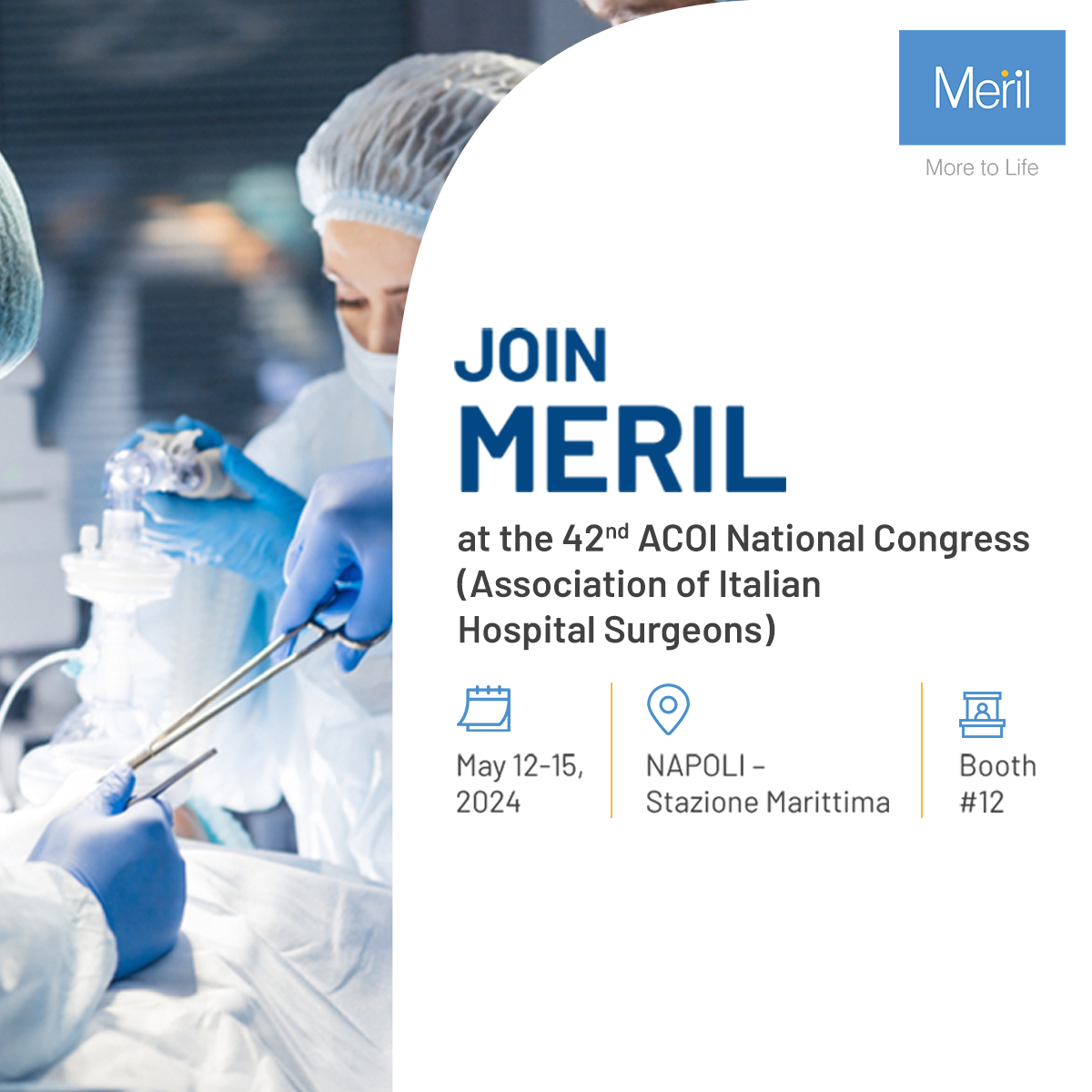 Meet Meril at 42nd ACOI National Congress - Save the dates!
