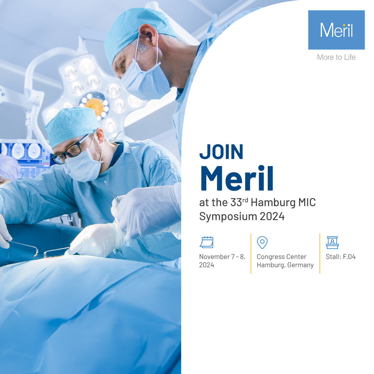 Join Meril at the 33rd Hamburg MIC Symposium 2024 | Advanced Surgical Solutions